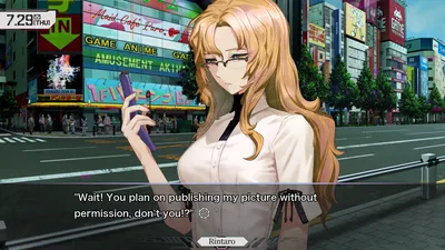 Official STEINS;GATE RE:BOOT Steam screenshot used on the differences page
